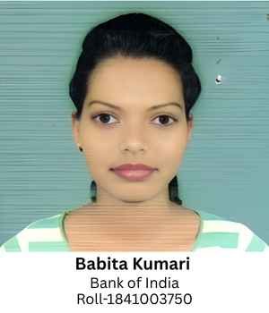 Babita Kumari (Bank of India) Roll-1841003750