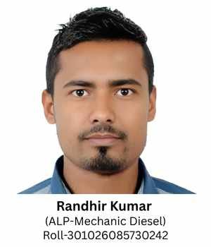 Randhir Kumar (ALP-Mechanic Diesel) Reg-260088267, Roll-301026085730242